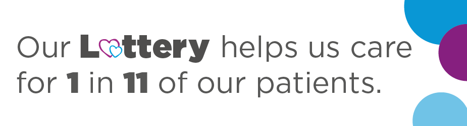 Our lottery helps us care for 1 in 11 of our patients.