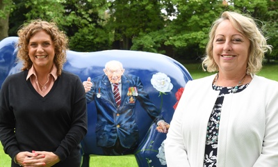 Big trunk trail  hannah ingram moore and liz searle keech ceo with inspiring hope  copyright keech hospice care listing